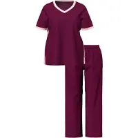 Ulla Popken Pyjama viininpunainen