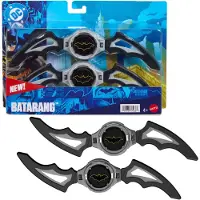 Mattel Dc Premier Batlink Batarang Role Play Toy, Iconic Batman Boomerang Weapon 8 Inches Wide - Black - ONE SIZE