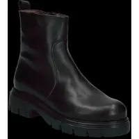 Wonders for woman. A-4305_5716_5792 Bones 05 Black Leather Ankle Boots (37), Flat, 1 to 3 cm, None, Casual