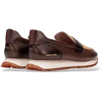 Hispanitas for woman. HI254387 Brown Kansas Sport Leather Loafers (38), 1 to 3 cm, None, Casual