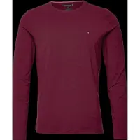 Tommy Hilfiger Stretch Slim Fit Long Sleeve Tee - Burgundy - L