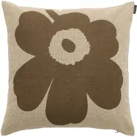 Marimekko Unikko tyynynpäällinen 50x50 cm Off white-myyränruskea