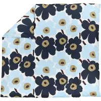 Marimekko Unikko Pussilakana 220x240 Cm Kylmä Sininen / Blueberry - Pussilakanat Puuvilla Luonnonvalkoinen - 076427-155