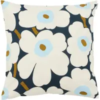 Marimekko Pieni Unikko tyynynpäällinen 50 x 50 cm Blueberry-white-cold blue