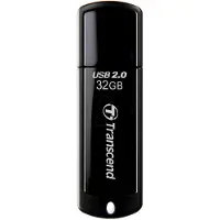 Transcend JetFlash 350 USB 2.0 32 Gt -muistitikku, musta