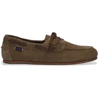 Sebago for woman. 77124HW Owen Leather Moccasins taupe (38), Flat, Laces, Casual, Classic
