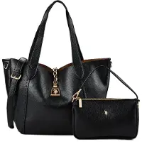 U.S. POLO ASSN. Helcho Shopperit 50 cm Musta