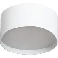 CMD LED- 9093, Ø 12 cm, valkoinen, IP44, metallia 9093, Valkoinen/opaali, Alumiini, Moderni
