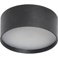 CMD LED- 9094, Ø 15 cm, antrasiitti, IP44, metallia 9094, Musta, Alumiini, Moderni
