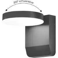 CMD Led ulkoseinävalaisin 9082, Musta, Alumiini, Moderni