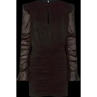 ROTATE for woman. 1166263088 Brown Torenia dress (36), Casual, Party, Long sleeve, Recycled Polister