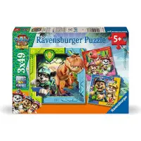 Ravensburger Palapeli - - Mission Dino - 3x49 palasta - Elävän kokoiset julisteet - Alkaen 5-vuotiaille
