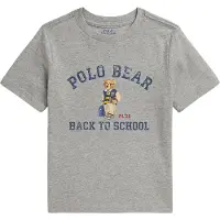 Ralph Lauren Polo Bear Cotton Jersey Tee - Grey - 6