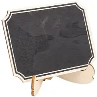 Typecat 80 Pack Chalkboards with Support Easels Stand,Place Cards Small Rectangle Little Wood Blackboard