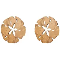 Typecat 2X Wall Decor Sand Dollar Wall Decor Wood Round Sand Dollar Wall Art Outdoor Beach Decor Hanging Decoration,Brown S