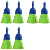 Typecat 6 Pcs Whisk Broom Polys Fiber Handheld Brush Hand Broom Outdoor Broom Car Broom with Hang Hole for Cleaning Inddoor