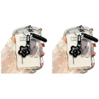 Typecat 2X Photocard Holder Transparent Card Holder Keychain Photo Sleeves Bus Card Student Card Case Photo Protector