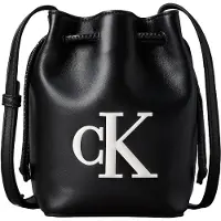 Calvin Klein Pussukkalaukku 'BOLD' musta / valkoinen