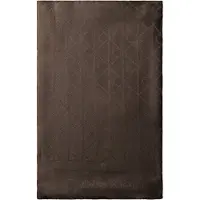 Calvin Klein Emblem Aop Glossy Tonal Scarf - Brown - ONE SIZE