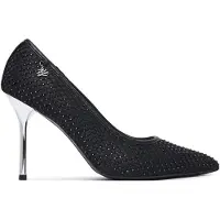 Karl Lagerfeld Avokkaat ' Sarabande Mesh-Pumps mit Edelsteinen ' musta