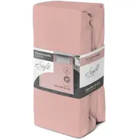 Hobby Hall Faro joustolakana Jersey SOFT, 220x200 cm, 100 % puuvillaa, 25 cm, vaaleanpunainen