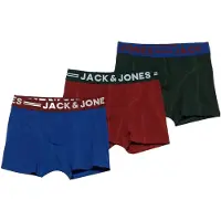 Jack & jones Junior Alushousut 'JACLICHFIELD' kuninkaallisen sininen / tummanvihreä / karmiininpunaine / valkoinen