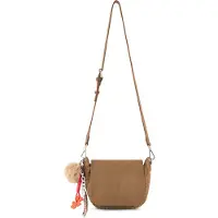 Fredsbruder Playful Crossbody-laukku Nahka 22 cm Ruskea