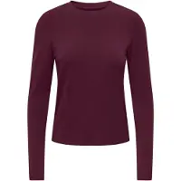 ONLY Onlbamboo L/S O-Neck Top Jrs - Burgundy - XL