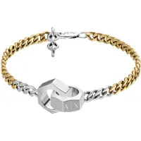 Armani Exchange Rannekoru 'CLASSIC' kulta / hopea