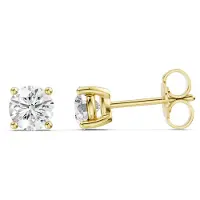 Lykken Elegance pyöreät timanttikorvakorut kulta 1.00 ct