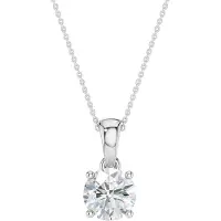 Lykken Elegance pyöreä timanttiriipus valkokulta 1.00 ct