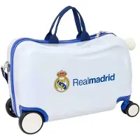 Real Madrid Ride On Matkalaukku 25L, Sininen/Valkoinen