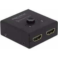 DeLOCK HDMI 2 - 1 Switch bidirectional 4K 60 Hz compact