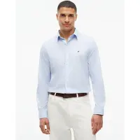 Tommy Hilfiger Flex Hairline Poplin Rf Shirt - Blue - L