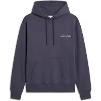 Calvin Klein Script L/S Hoodie - Navy - L