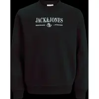 Jack & Jones Jorfrederiksberg Branding Sweat Cn Fst - Black - XL