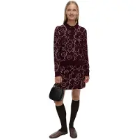Marimekko Rws Liikkua Piirto Unikko - Burgundy - L