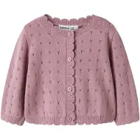 Name it Nbfnalani Ls Short Knit Card - Purple - 80