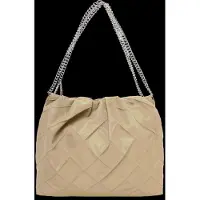 Tory Burch Fleming Nylon Hobo - Beige - ONE SIZE
