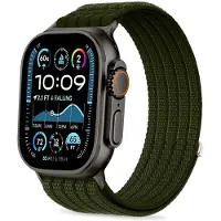 TechProtection Nylon Sport Band for Apple Watch 44 / 45 / 46 / 49 mm - Dark Green
