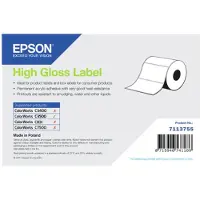 Epson High Gloss Label, Itse kiinnittyvä tulostintarra, Stanssausmerkintä, Rulla, Mustesuihku, Akryyli, Kiinteä (7113755)