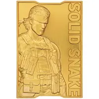 Fanattik - Metal Gear Solid 2 - 24k Gold Plated Snake Ingot
