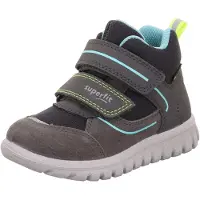 Superfit Sport7 Mini GTX Vedenpitävät Puolikorkeat Lenkkarit, Harmaa/Keltainen, 22