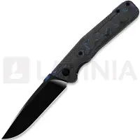 Kizer Cutlery Sable Chief K390 kääntöveitsi, Damtanium CF & Black Ti, Matte DLC Ultra