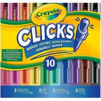 Crayola Clicks Retractable Markers 10 Pcs