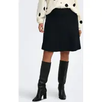ONLY Carmakoma Caramar Skater Mini Skirt Knt - Black - 50-52