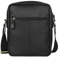 Bugatti Ryan Crossbody-laukku Nahka 23 cm Musta