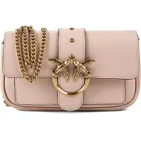 Pinko Love One Crossbody-laukku Nahka 20 cm Vaaleanpunainen