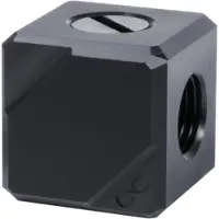 Alphacool Eiszapfen connection terminal 4-way, G1/4 IG, Black Acetal