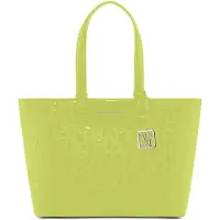 Armani Exchange for woman. XW001481AF17290U2194 Yellow tote bag with embossed logo and metal pendant (OSFA), Casual, Polyester